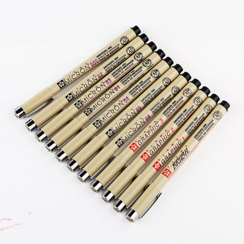 

Markers Writing Supplies Office School Business & Industrial1Pc Pigma Micron Porous Point Soft Brush Ding Liner Fineliner Sketch Needle Pen