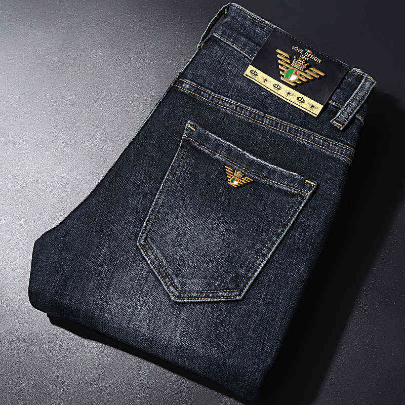 

and Autumn Winter Men's Brand Jeans Slim Fashion Elastic Medium Waist Commodity Casual, Fn8703