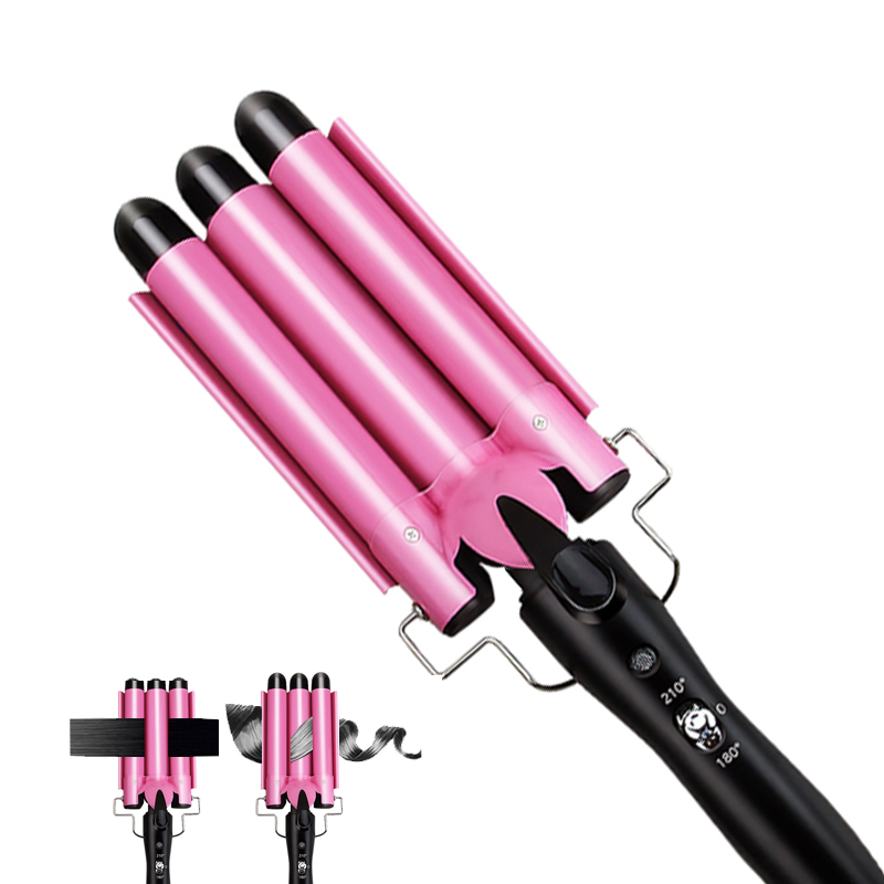 

Professional Triple Barrel Hair Curling Iron Ceramic Hair Curler Egg Roll Hair Styling Tools Crimping Iron Curler Irons