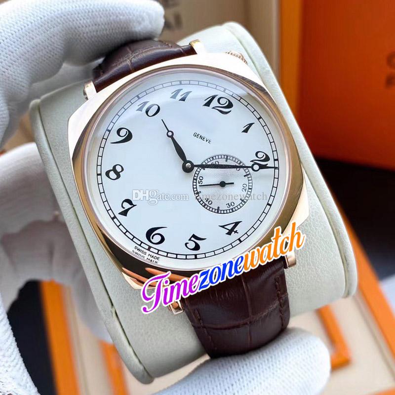 

40mm Historiques American 1921 82035 Automatic Mens Watch 82035/000R-9359 White Dial Rose Gold Case Brown Leather Strap Watches Timezonewatch E121c1, Waterproof service