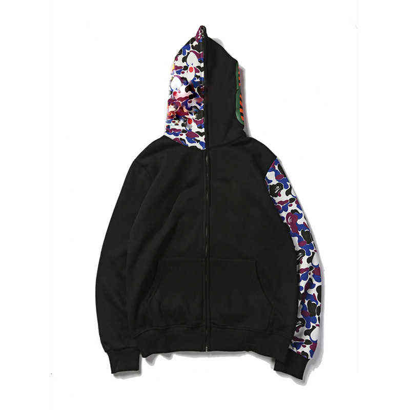 

Men S Hoodies Sweatshirts European and American Fashion Printing Hooded camouflage Zipper Jacket classic autumn winter Women hoodie, Camo blue