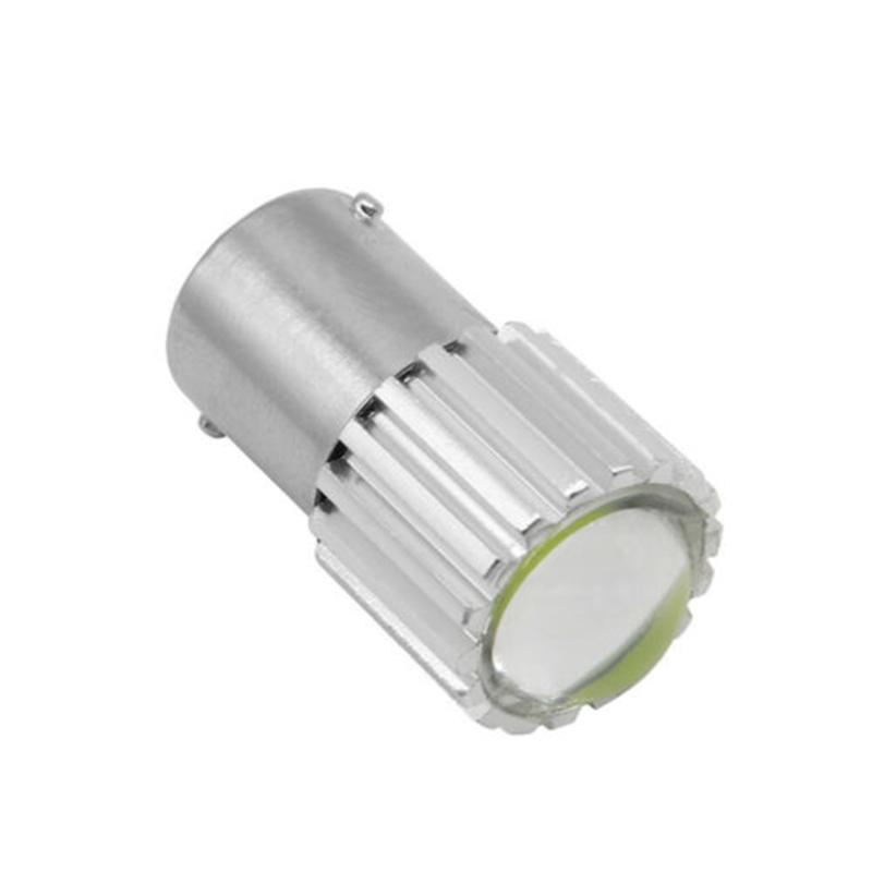 

Tail 1156 BA15S COB LED Light Bulb White Brake Lights Durable Emergency, As pic