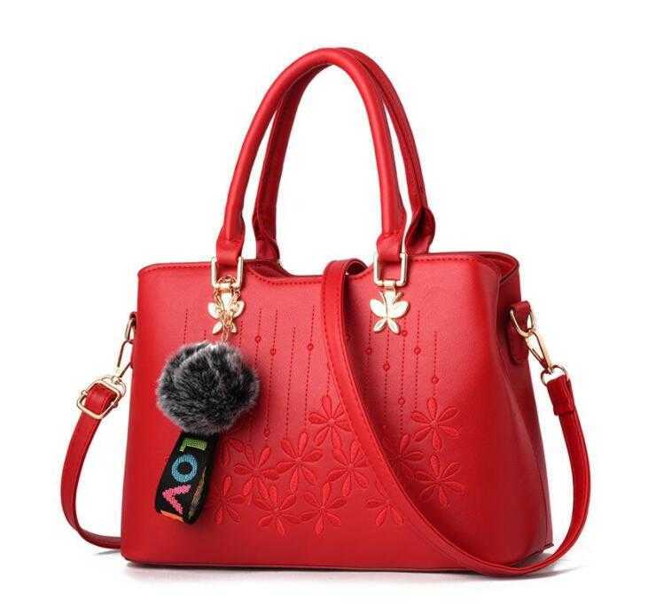 

CLASSIC FLOWER HBP Women Handbags Patchwork Handbag Ladies Hand Bags Crossbody For lady Tote Bag red color