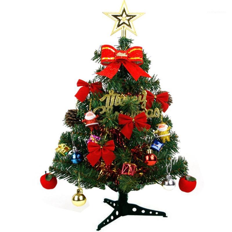 

Christmas Decorations 45cm Decoration For Home Tree Potted Artifical Plant Festival Party Xmas Year 2021 Gifts Table Ornament