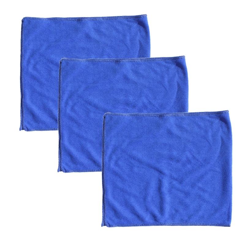 

Car Sponge Blue 3 Pieces Rag 14G 30*30 Cleaning Edging Small Tower Household Towel Square