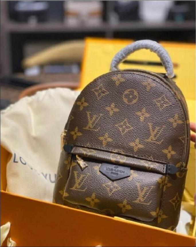 

PALM SPRINGS Mini Backpack Women Shcool Bag Luxury Shoulder Bag Designer Travel Messenger Bags Purse M44873LVLouisVitton YSLVUTTON, Khaki plaid