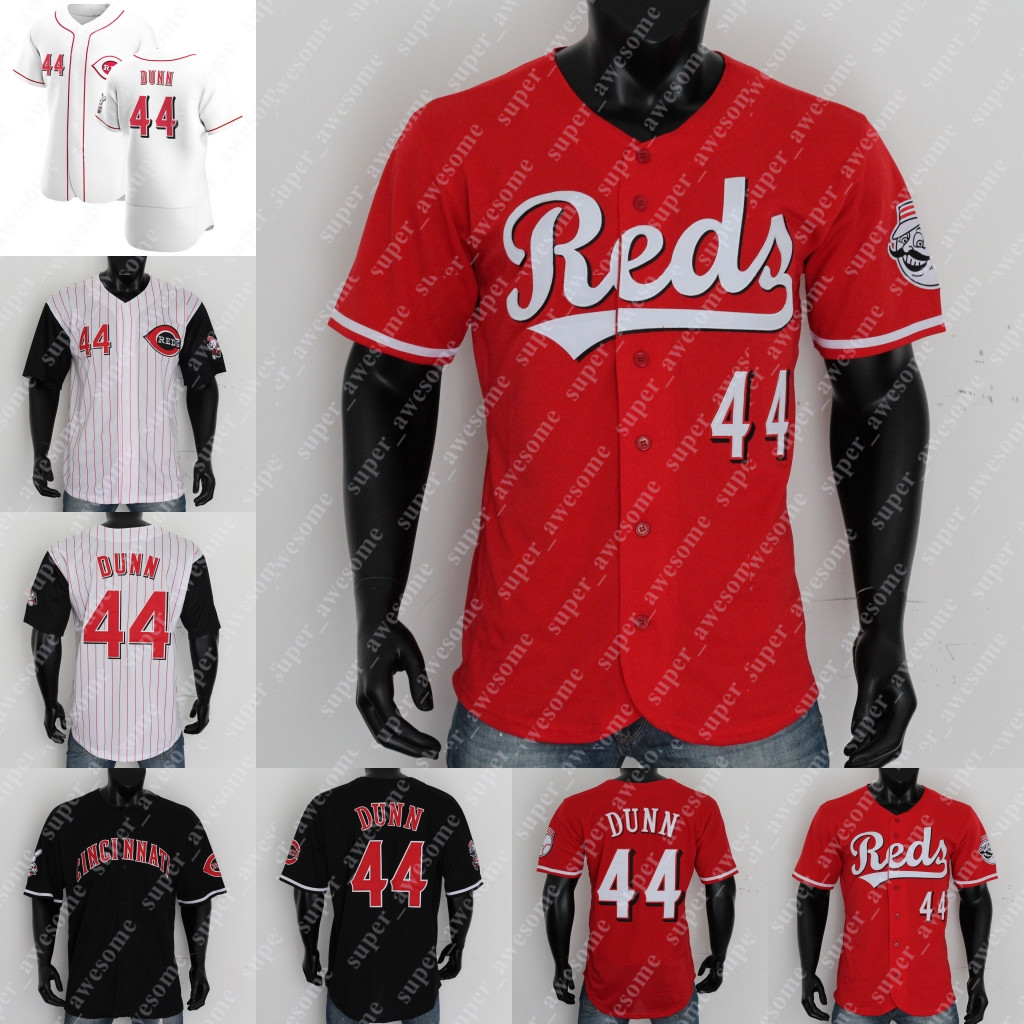 

44 Adam Dunn Jersey Black White Red Baseball Jerseys