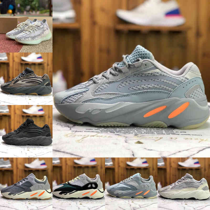 

High Quality Kanyes 700s Inertia Mens Running Shoes Wests V2 V3 Wave Black Static Runner MNVN Solid Grey Magnet Bone Tephra Geode Womens Designer Trainer Sneakers, Yz0015