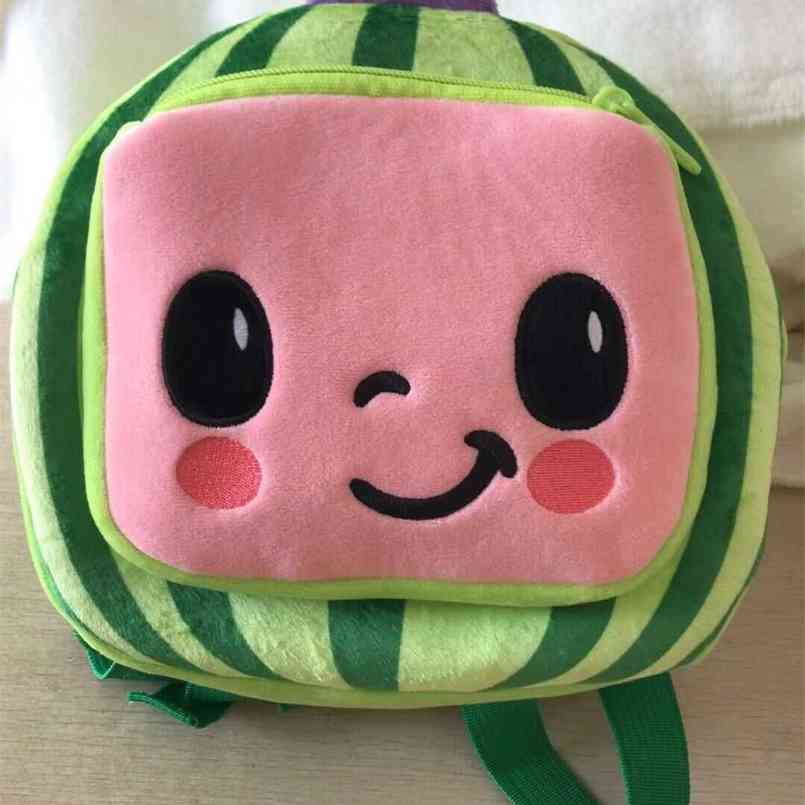 

Cocomellon Jj Boys Cartoon Cute Plush Backpack Children's Baby Schoolbag Watermelon Mini Girls Shoulders Bags Packet For kids Totes G61EXPY