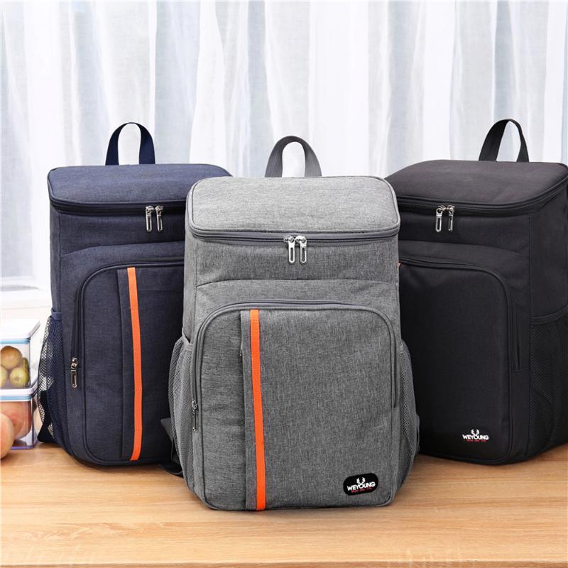 

Storage Bags Large Capacity Cooler Oxford Lunch Box Drink Beer Ice Pack Travel Picnic Backpack Thermal Delivery Bag Carrier