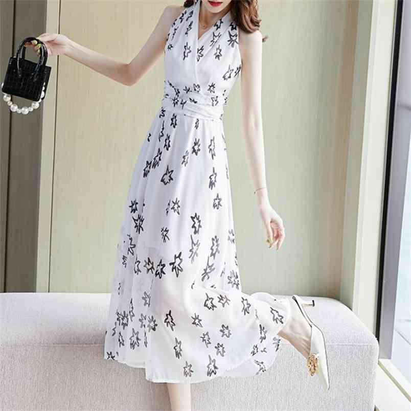 

Bohemian Summer Women Holiday Beach Midi Dress Sexy Off Shoulder Print Chiffon High Waist Slim Party 210519, Photo color