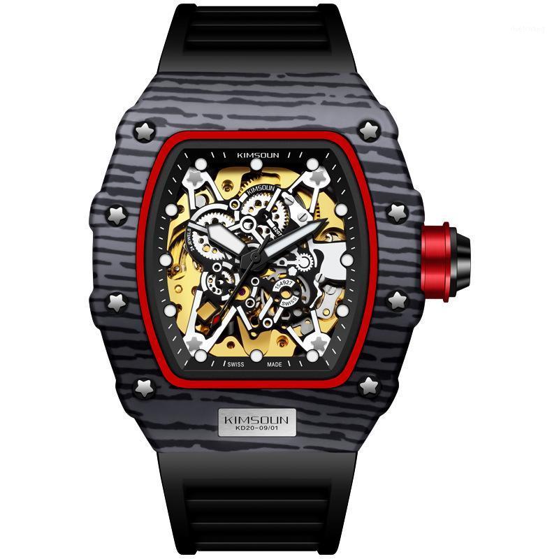 

Wristwatches 2021 Creative Fashion Trend Sports Watch Miller Hollow Automatic Mechanical Men's Factory Direct Sales, Multicolor