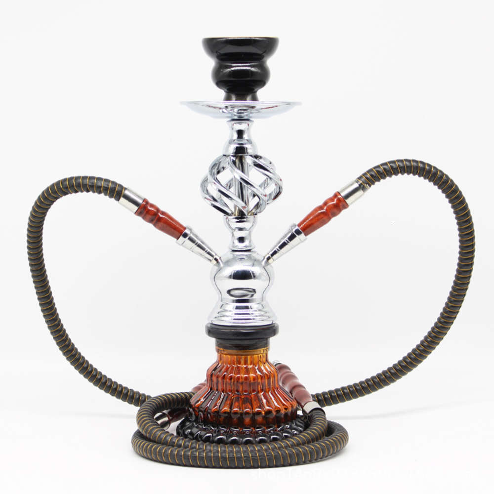 

Arab finished shisha water pipe small twist glass water pipe set