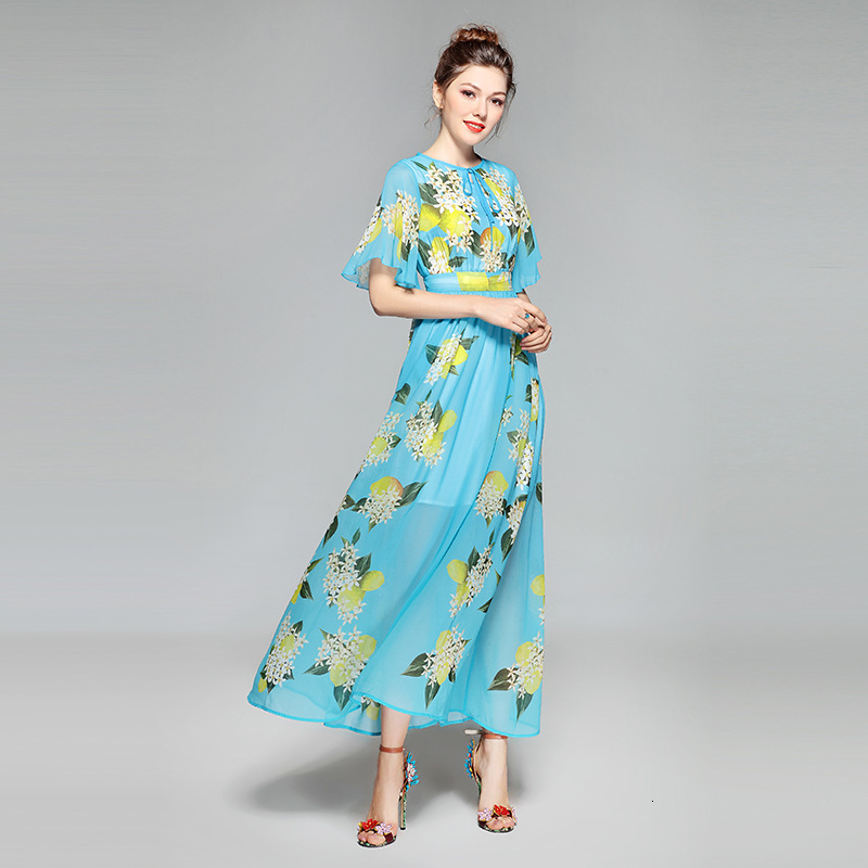 

Casual Dresses European will see extension floral sleeve boho impression ed women's fashions as beach birthday party d074, Show the pictures