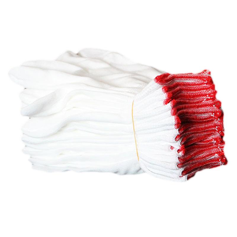 

12/24pcs Thin Nylon Labor Gloves Knitted Outdoor Garden Work Wear-resistant Non-slip Protective JW Disposable