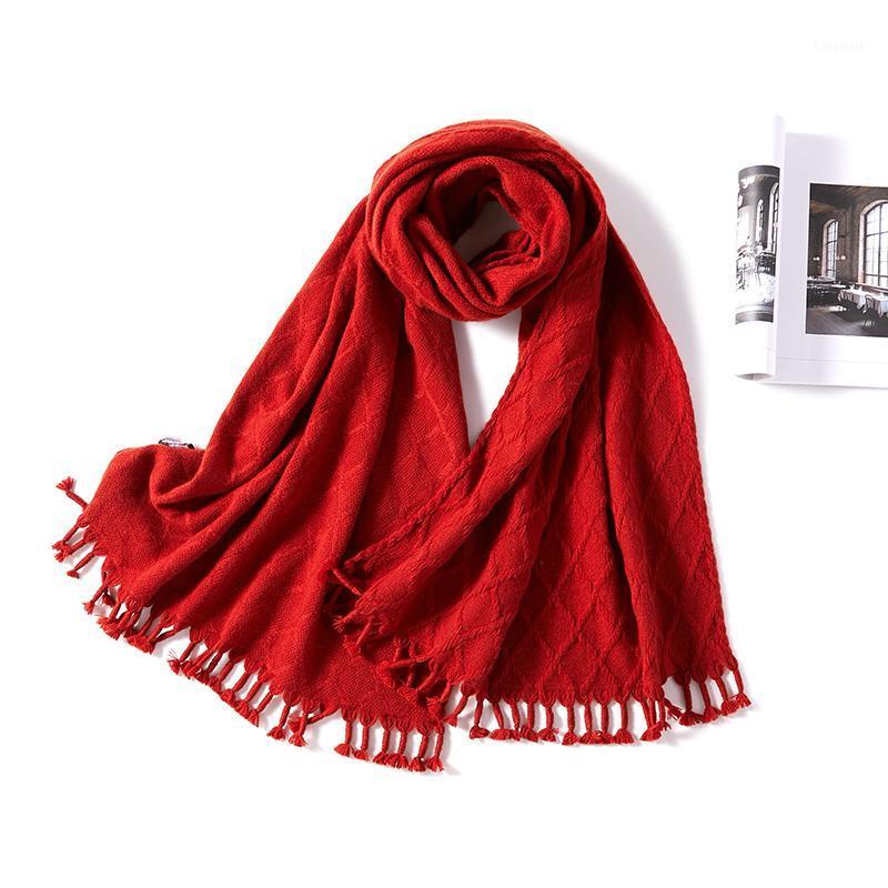 

Shanghai Story Official Flagship Store Counter The Same Red Cashmere Scarf Female Shawl High End Gift Box