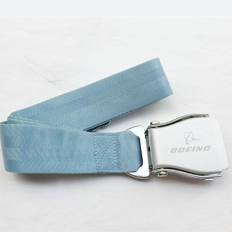 Belts Light Blue Boeing Airbus Airlines Men Man Trouser Jeans Belt Airplane Safety Buckle Waist Luxury Designer For Women Ladies