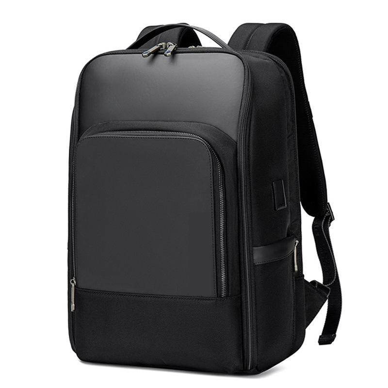 

Backpack 15.6 Inch Laptop High-end Business Bag Stereotyped Waterproof Large Capacity Travel Notebook Computer, Black