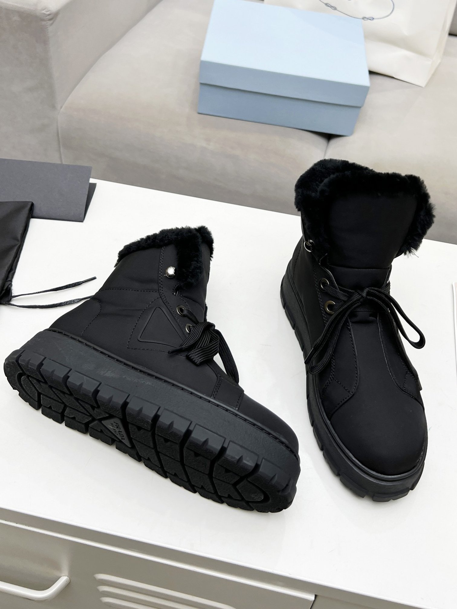

Fashion leisure Spring and Autumn boots Nylon Gabardine Lace-up Ankle Boot Wild Comfortable Breathable temperament trend Size 35-40 Cotton s, Photo color