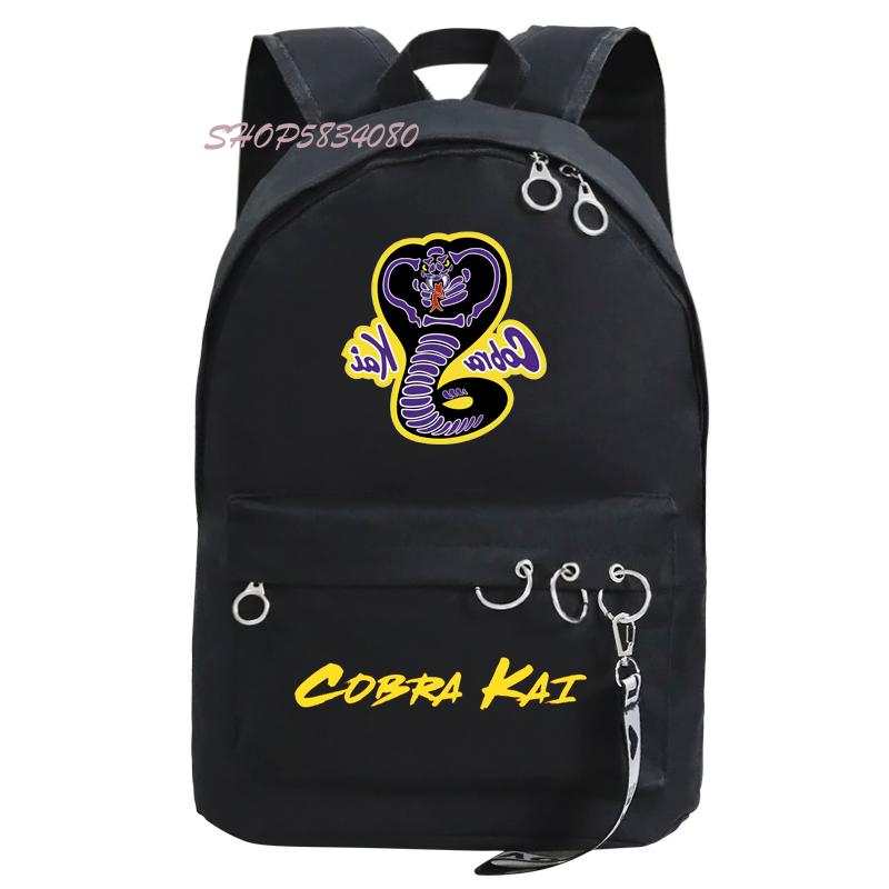 

Backpack Cobra Kai Bags Mochila 2021 Laptop Designer Fashion Sac A Dos Plecaki Mochilas Women Cute Bookbag
