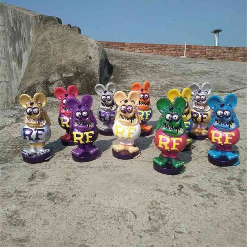 

Action & Toy figures Physical shooting10 rat fink spring movable mouse models