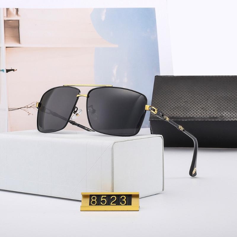 

Sunglasses 8523 Men Polarized Glasses 2021 Summer Brand Designer Stainless Steel Alloy Frame UV 400 Retro, White;black