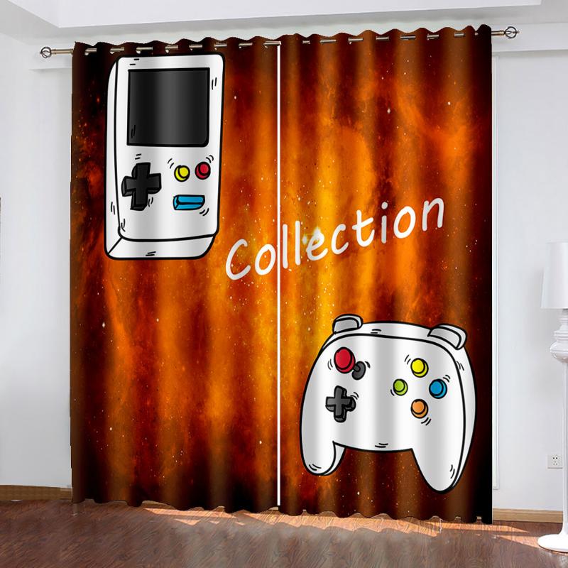 

Curtain & Drapes Printing Game Home Living Room Shade Decorative Curtains Textile Decoration Bedroom Cortinas Para La Sala
