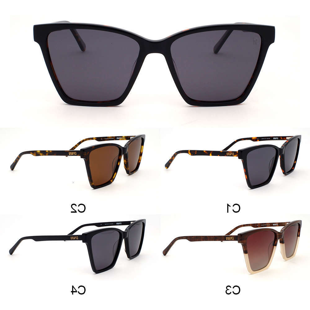 

Highend accessories EPHIU brand high quality women men UV shad polarized acetate sunglass, Black
