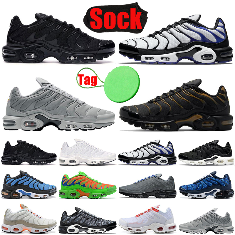 

With Tag Sock tn plus se men running shoes Triple Black White Hyper Blue Persian Violet Dark Smoke Grey Cordura Grey mens trainers sports sneakers hotsale, #35