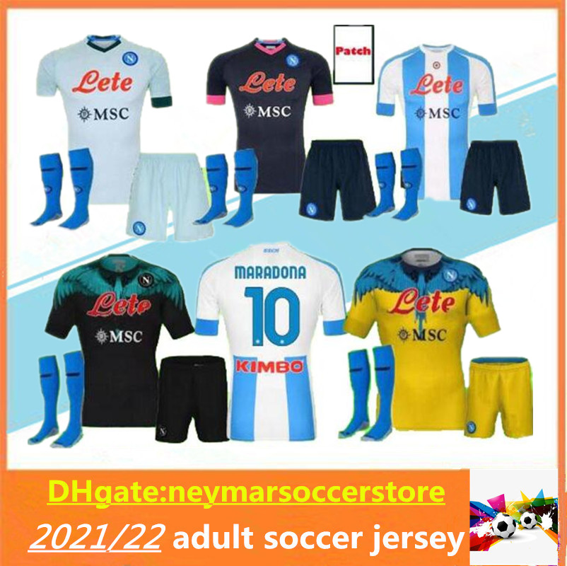 

Adults 20 21 napoli soccer jersey 2021 2122 Naples ZIELINSKI Maradona INSIGNE MERTENS CALLEJON football shirts uniforms, 13