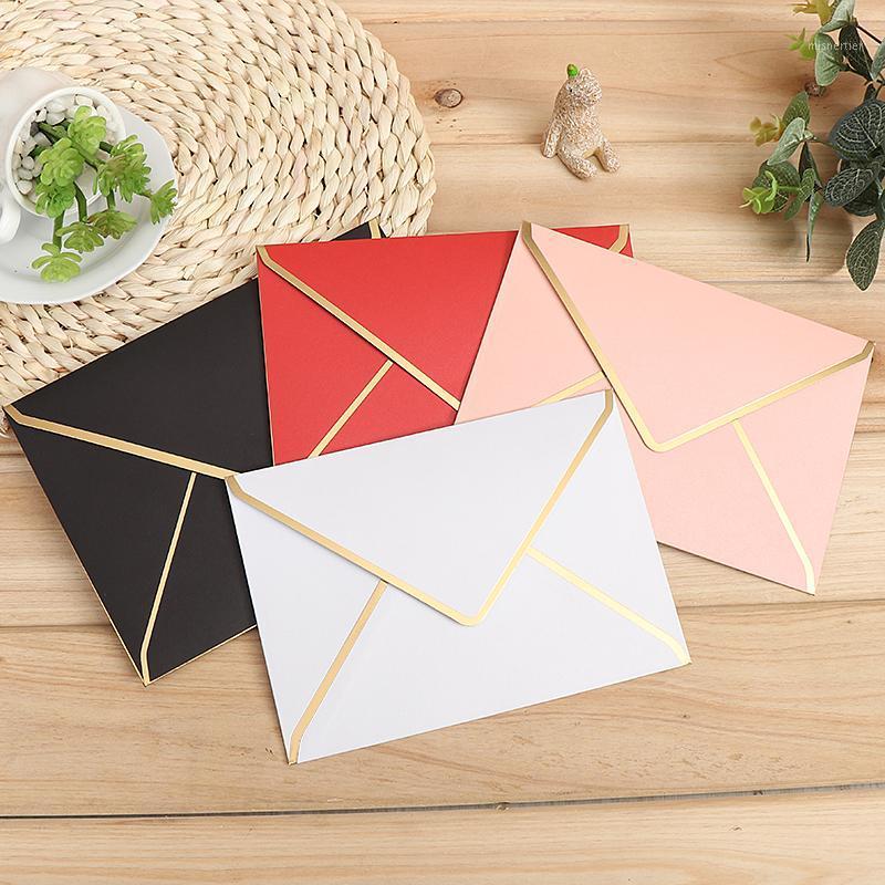 

Gift Wrap 25pcs 175x120mm Gold Stamping Envelopes Wedding Business Invitation