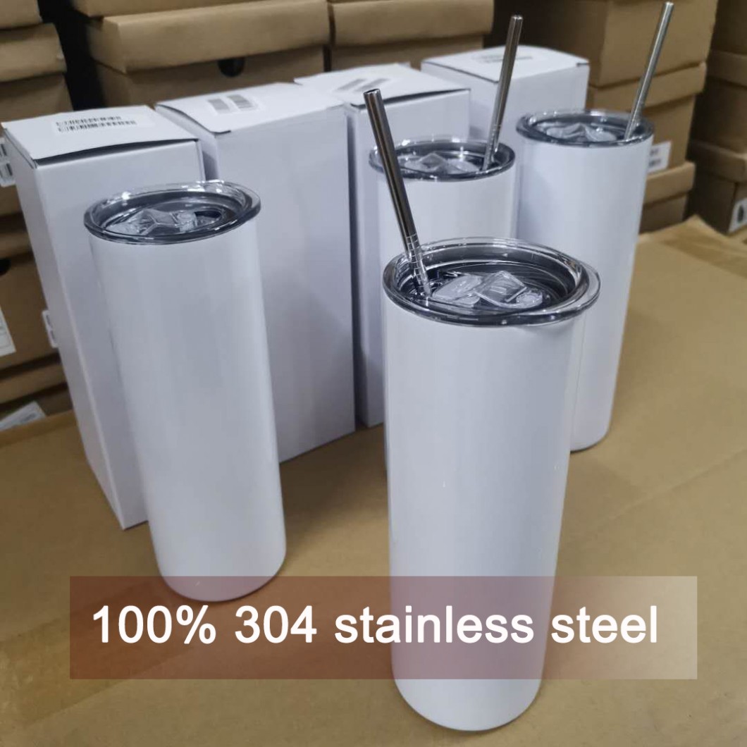 

US Stock Factory Direct Sale 20oz Sublimation Tumbler Stainless Steel Tapered Straight Tumblers Cups Water Bottles Coffee Mug