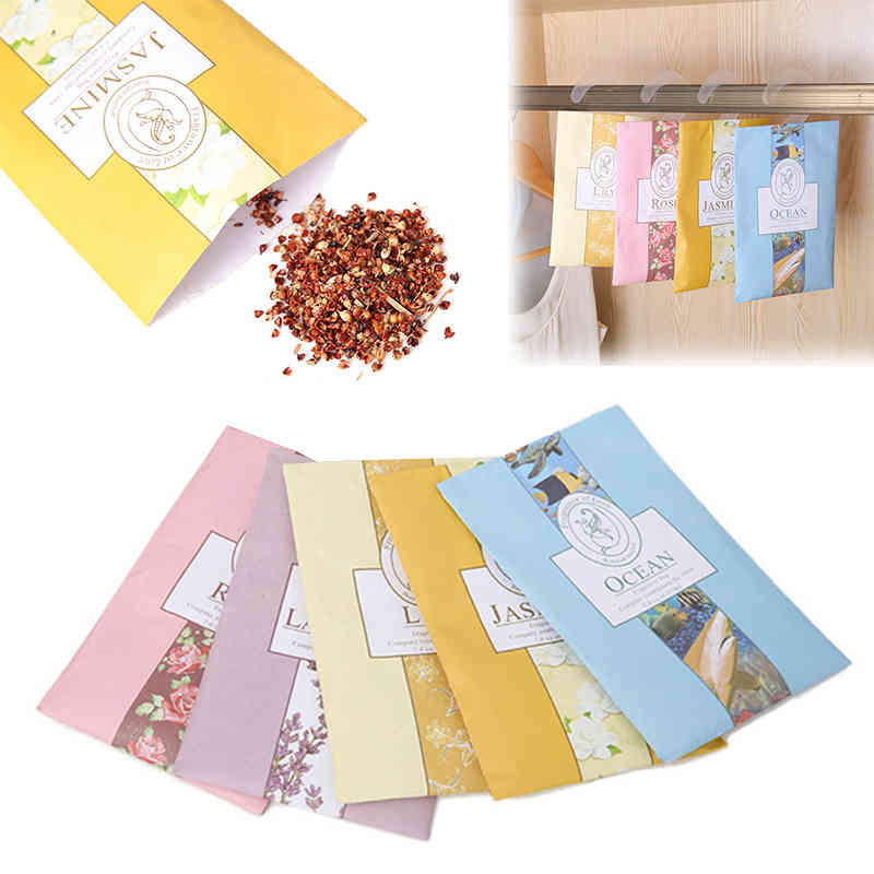 5 Kinds Smell Hanging Aromatherapy Bag Spice Sachets Air Fresh Scent Bag Deodorant Mouldproof Insect Wardrobe Flower Sachet-image-694044909