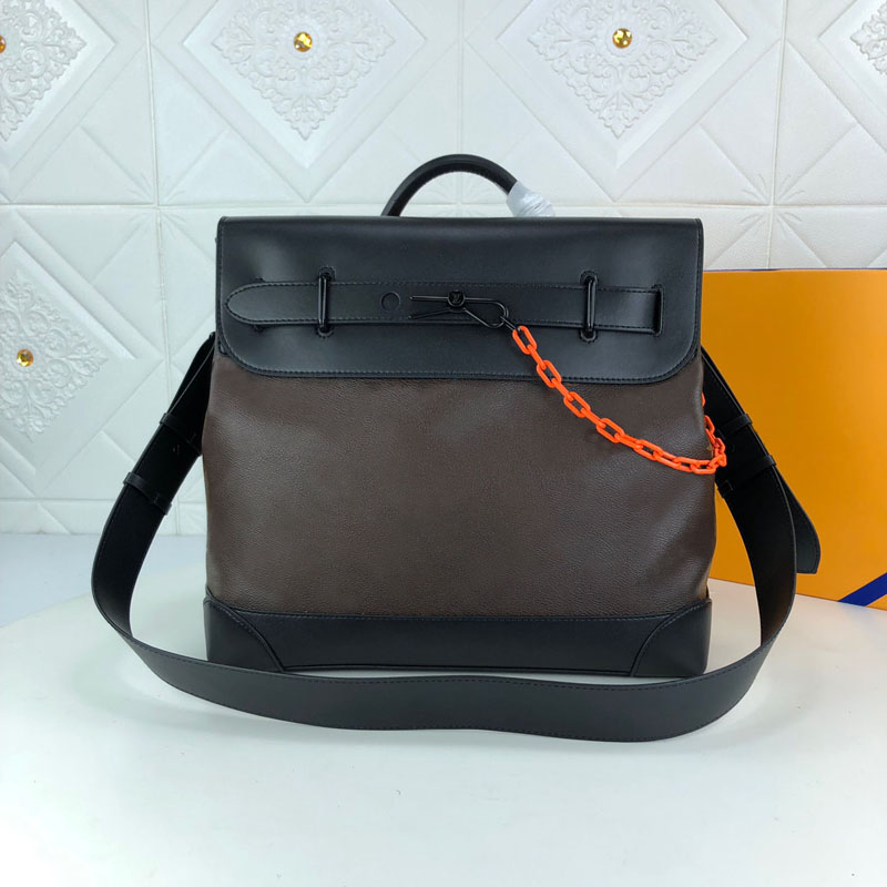 

Virgil Abloh iconic chain pm designer crossbody bag black small messenger totes men briefcase handbag luxury sac a messager top handle portfolio man shoulder bags, With dust bag