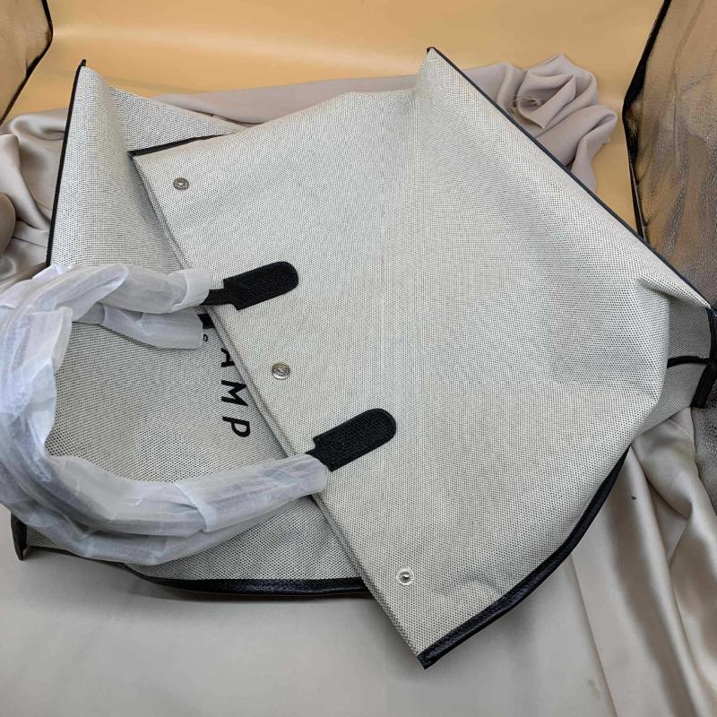 

Canvas Large Tote Bag Top Layer Cowhide Waterproof Fabric Large-capacity Travel Handbag Shoulder Bags