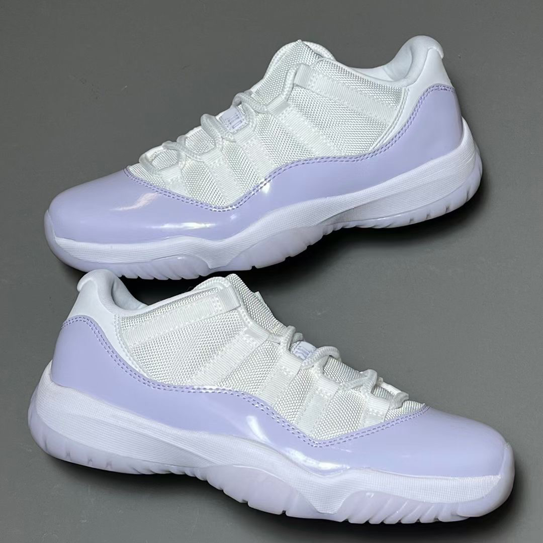 

2022 Authentic 11 Low WMNS Pure Violet White Shoes Air Sole Men Women 23 Real Carbon Fiber Outdoor Sports Sneakers With Original box AH7860-101, Customize