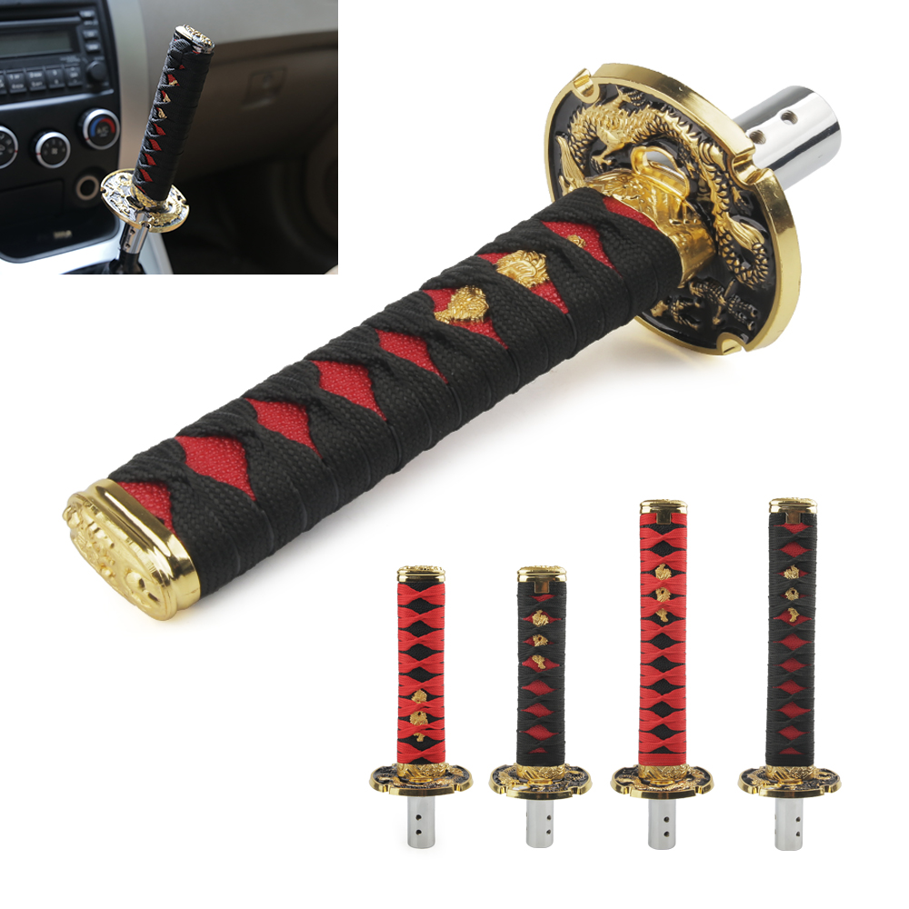 

Universal 200MM/150MM JDM Katana Samurai Sword Shift Knob Shifter with Adapters Gear Shift Knob Car gear head
