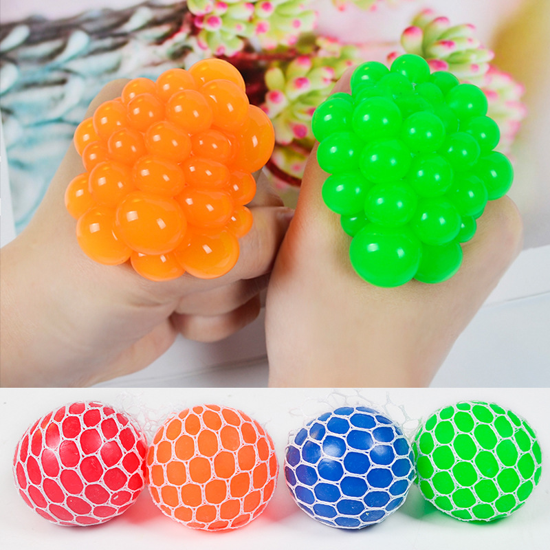 

5CM Anti Stress toy Face Reliever Colorful Ball Autism Mood Squeeze Relief Funny Gadget Vent Fidget Decompression Toys Squash Grape Balls