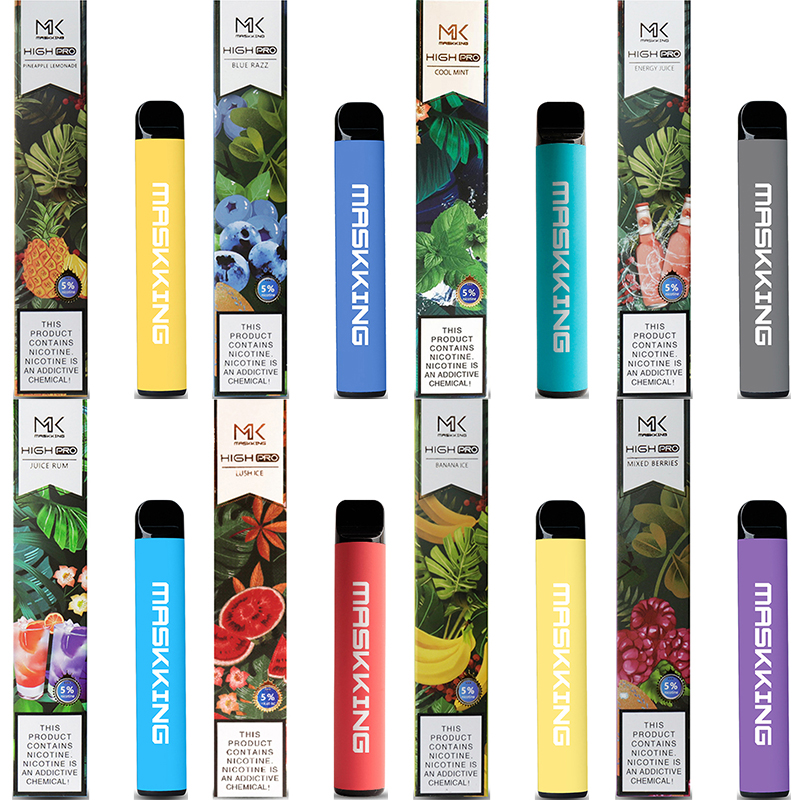 

Disposable Vape Maskking High Pro Disposables E Cigarettes Puffs 600mAh 3.5ml Pre-filled Cartridges Vapor Vapes pen mix flavors