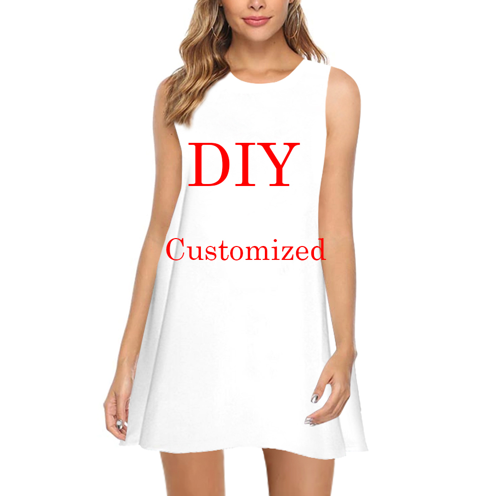

CLOOCL DIY Sexy Dress Women Beach Tank Dresses 3D Printed Little Flower Star Singer Anime Animal Clothing Boho Ladies Casual Outfits