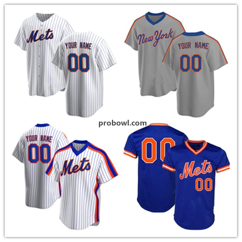 

Custom 12 Francisco Lindor Jerseys 48 Jacob deGrom Baseball 20 Pete Alonso Darryl Strawberry no number and name met personalize Jersey, Daduhui (men)