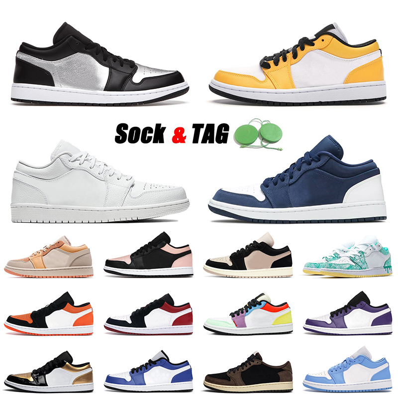 

2021 Arrival Basketball Shoes Low Laser Orange Jumpman 1 1s Mens Women UNC Reverse Bred Smoke Grey Arctic Punch Metallic Trainers Outdoor Sneakers