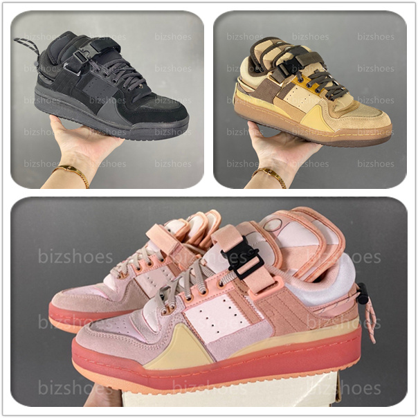 

Rivalry Low designer shoe Pink Bad Bunny Forum Buckle sports sneaker trainers Easter Egg women men outdoor shoes, 01