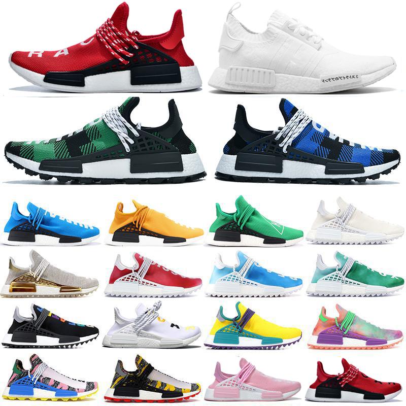 

2021 NMD Running Shoes Pharrell Williams Solar Pack Mother BBC Plaid Yellow Infinite Species NERD Holi Festival Sneakers, Other