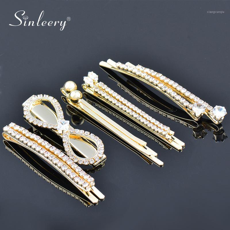 

Hair Clips & Barrettes SINLEERY Accessories Women Pearl Bow Rectangle Barrette Hairpins For Girls Wedding 2022 FS005 SSK, Golden;silver