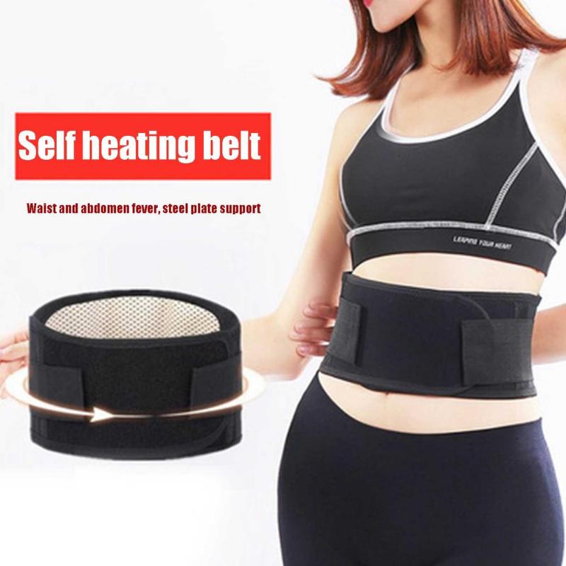 

Waist Support Self-heating Belt Adjustable Waistband For Fitness Men Women Lumbar Intervertebral Disc Muscle Strain, Black;gray