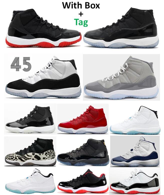 

11 Cool Grey 2021 Animal Instinct Space Jam Concord 45 Basketball Shoes Men 11s Bred Jubilee Legend Blue Midnight Navy Gamma Blue Metallic Silver Sneakers, Low rose gold