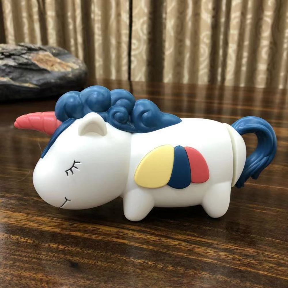 

Children's bathroom bathing toys water gun Unicorn cannon parent child pull type beach game