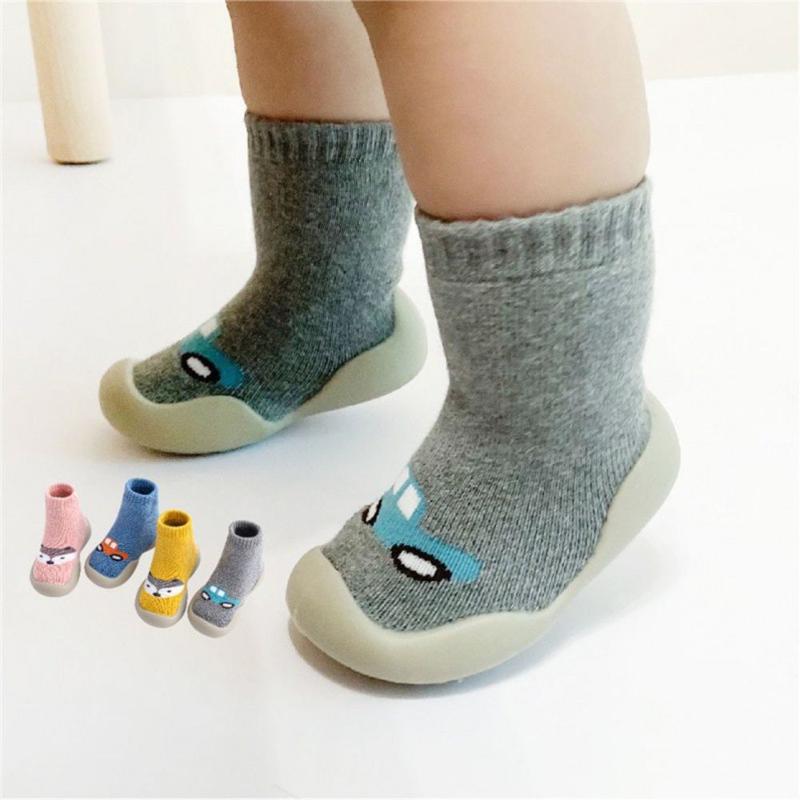 

First Walkers 1Pair Quality Baby Girl Boys Toddler Anti-slip Slippers Socks Kids Cotton Shoes Warm Winter