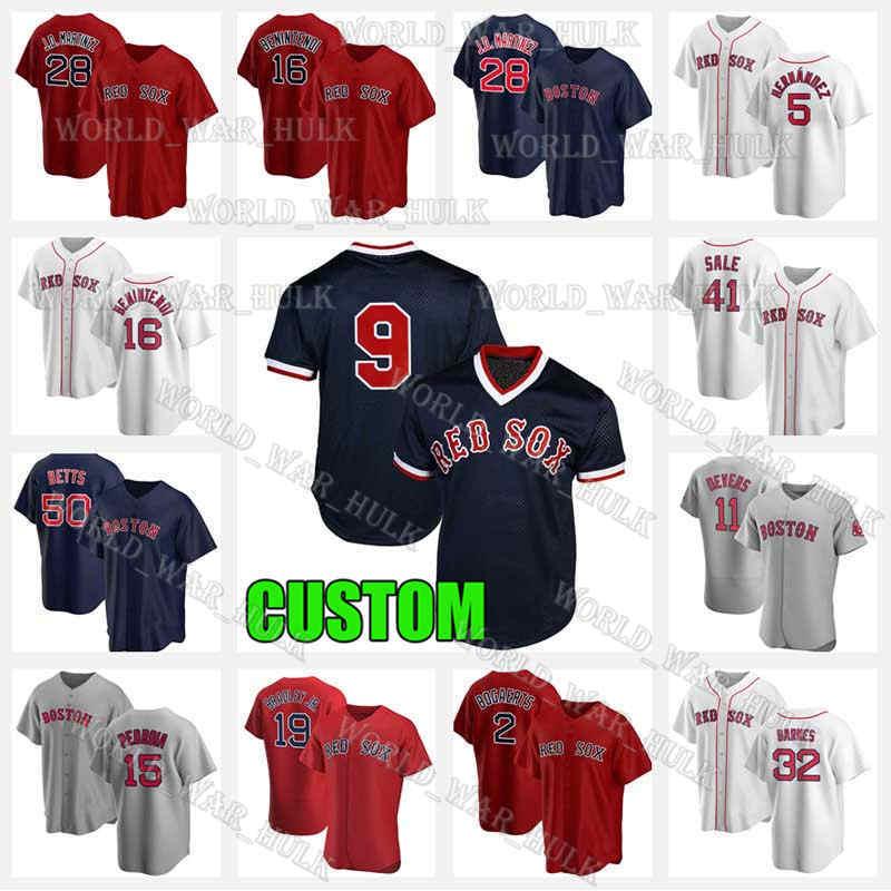 

9 Ted Williams Jersey 11 Rafael Devers Enrique Hernandez Red Sox 99 Alex Verdugo David Ortiz J.D. Martinez 29 Bobby Dalbec Boston, Blue;black